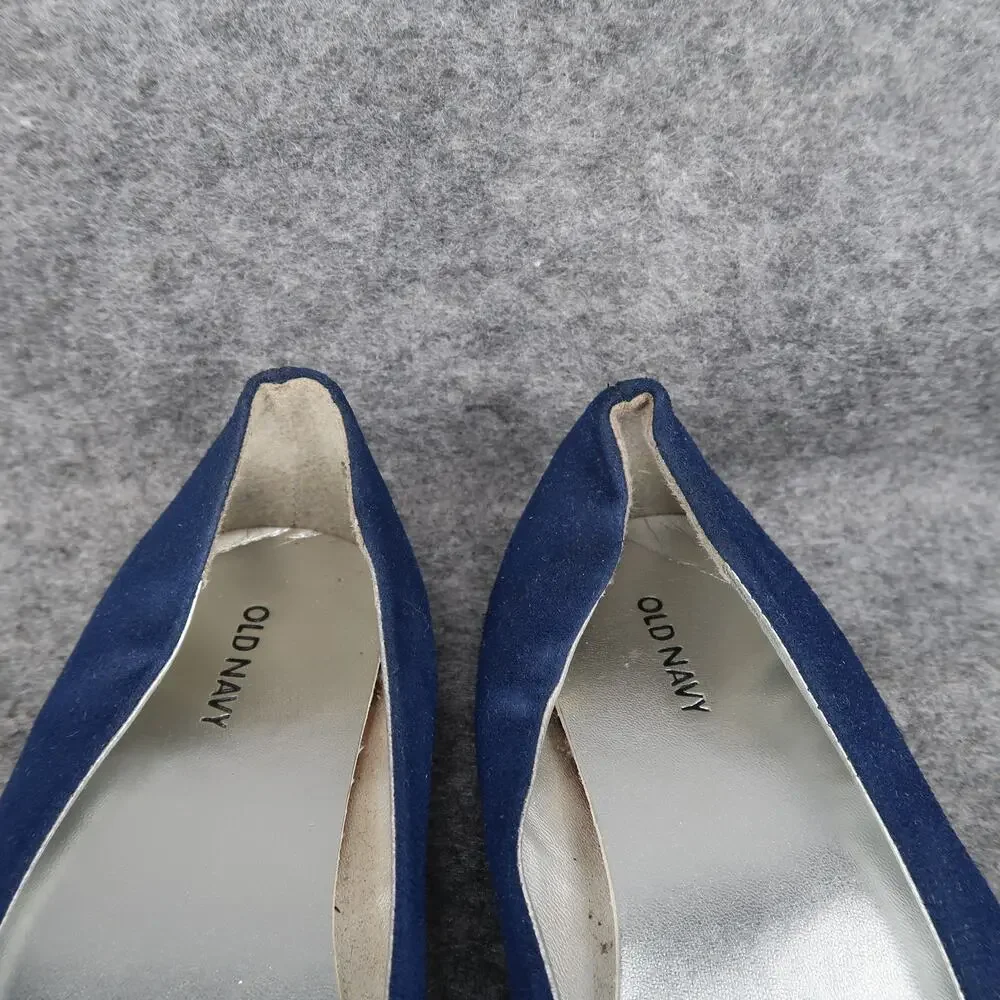Old Navy Shoes Kids Girls 2 Ballet Flats Slip On Blue Butterfly Skimmer Loafer